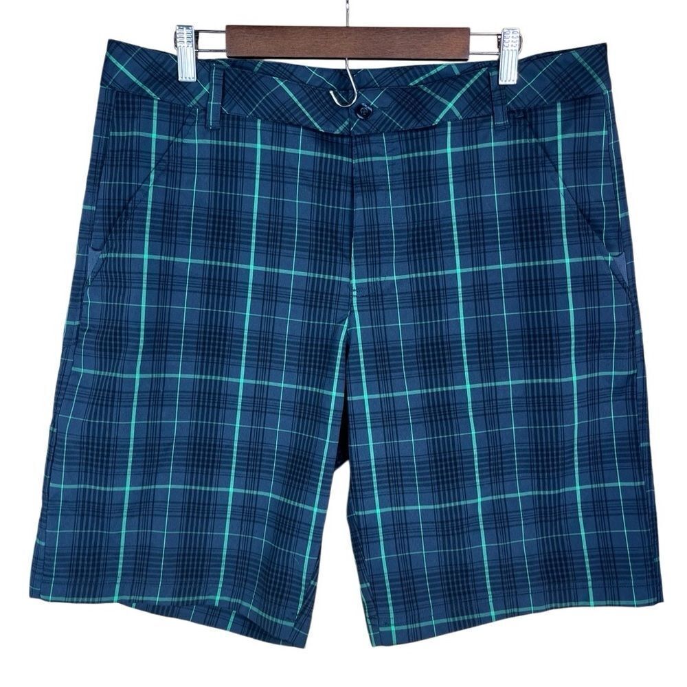 FILA Blue and Green Plaid Mens Shorts size 36